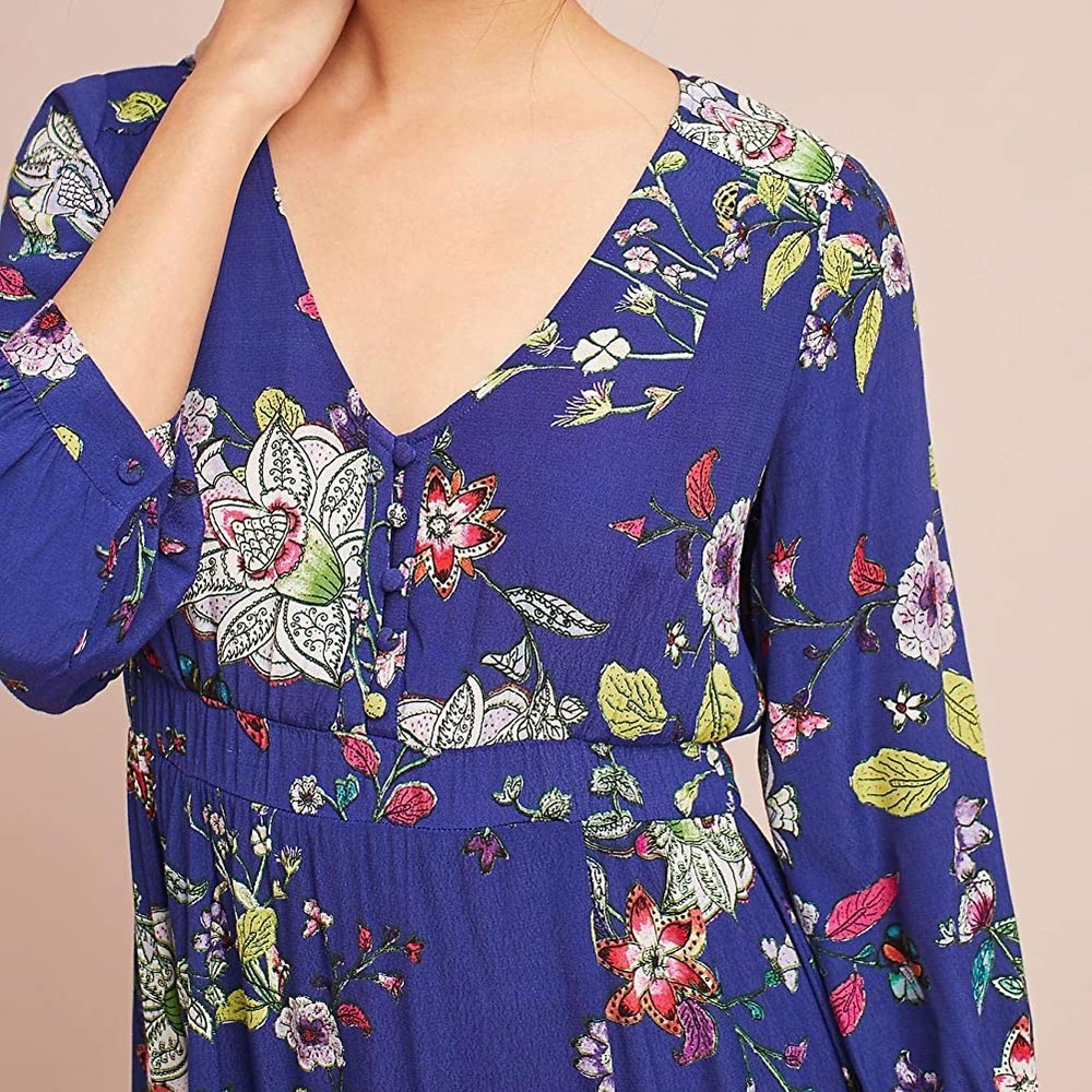 Beautiful Blue Anthropologie Dress